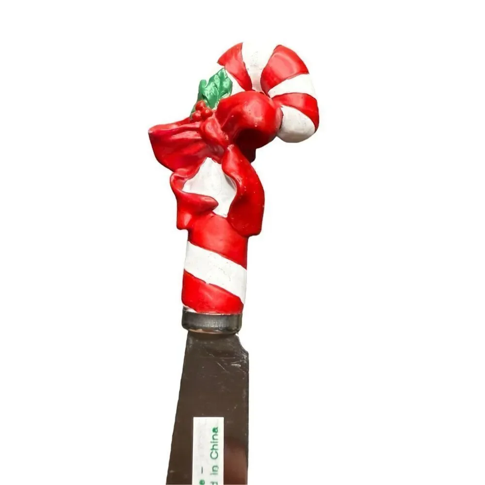 Boston Warehouse Christmas Cheese & Butter Spreaders Set‎ of 4 Resin NEW
